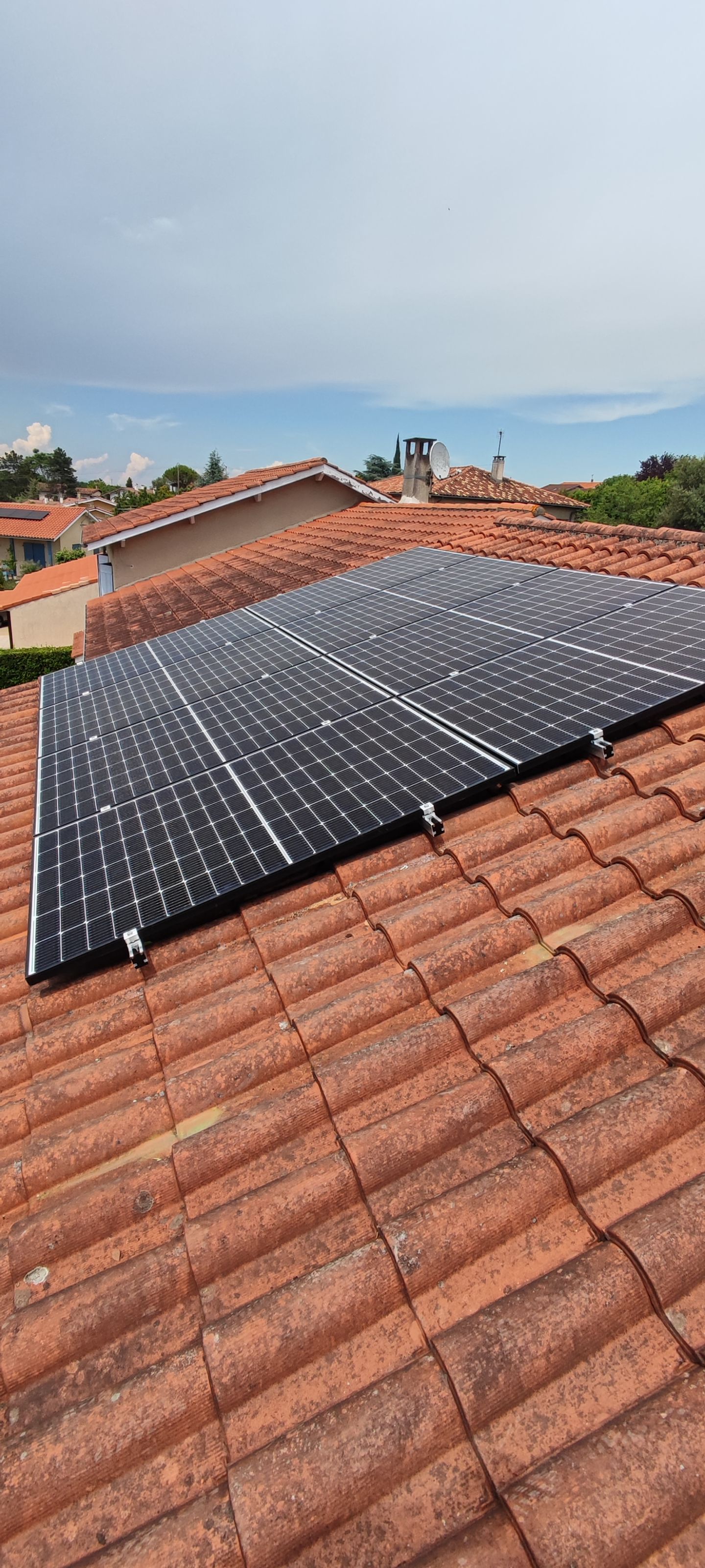 Installation de panneaux solaires