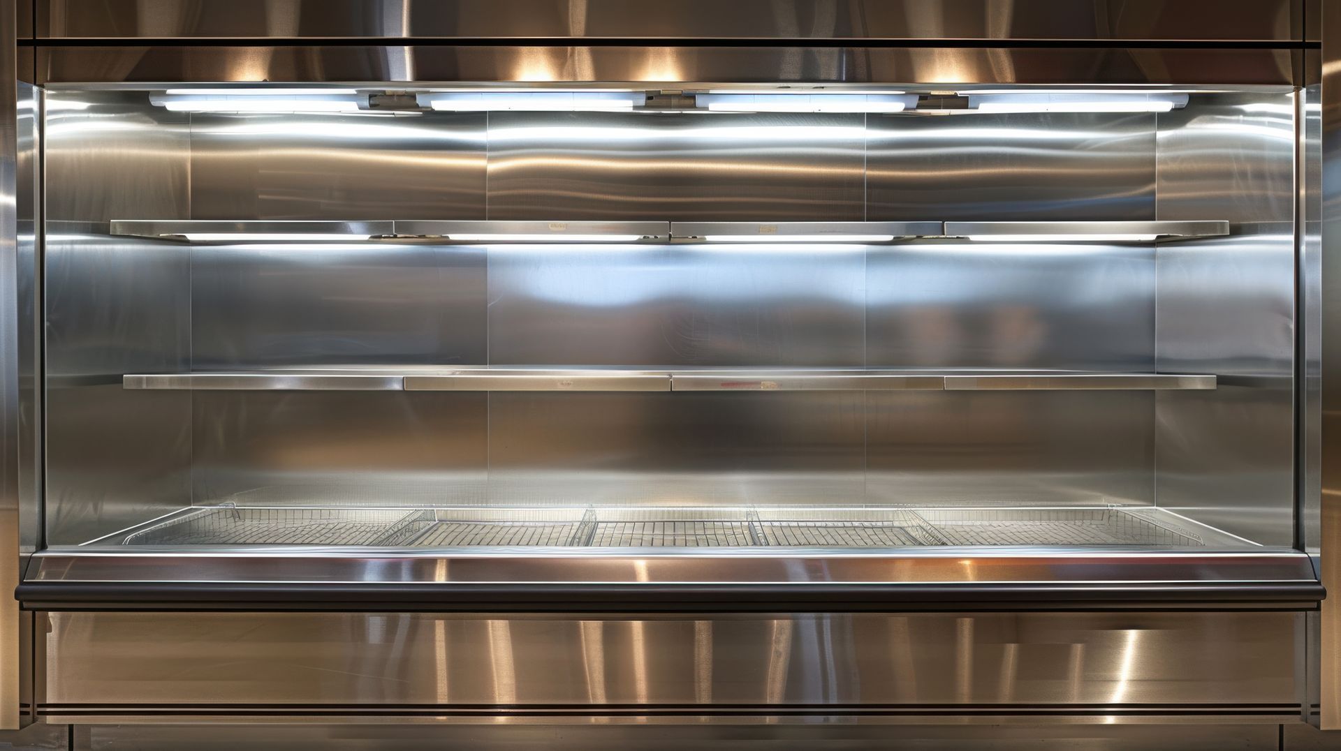Vitrine froid vide