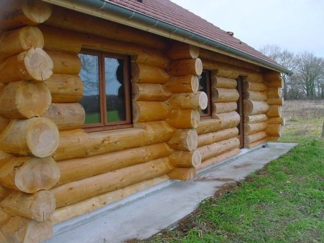 Maison en rondins de bois