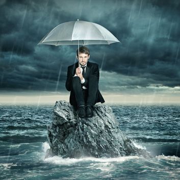 Homme dans la tempête - Nicole Capt