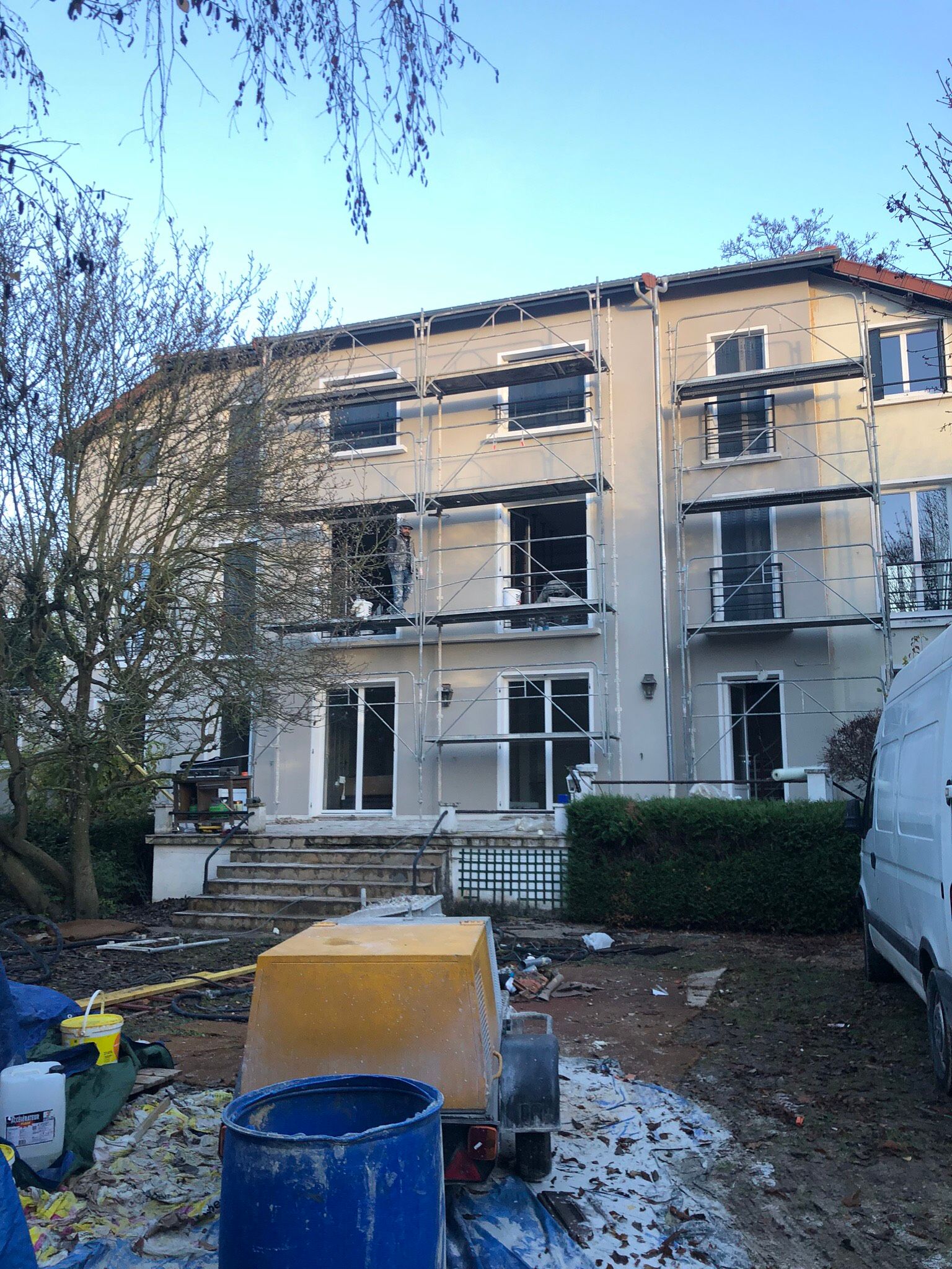 Ravalement de façade, travaux de rénovation