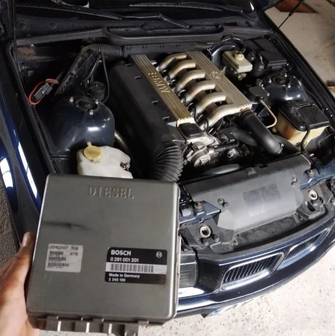 Una persona sostiene una caja que dice Bosch.