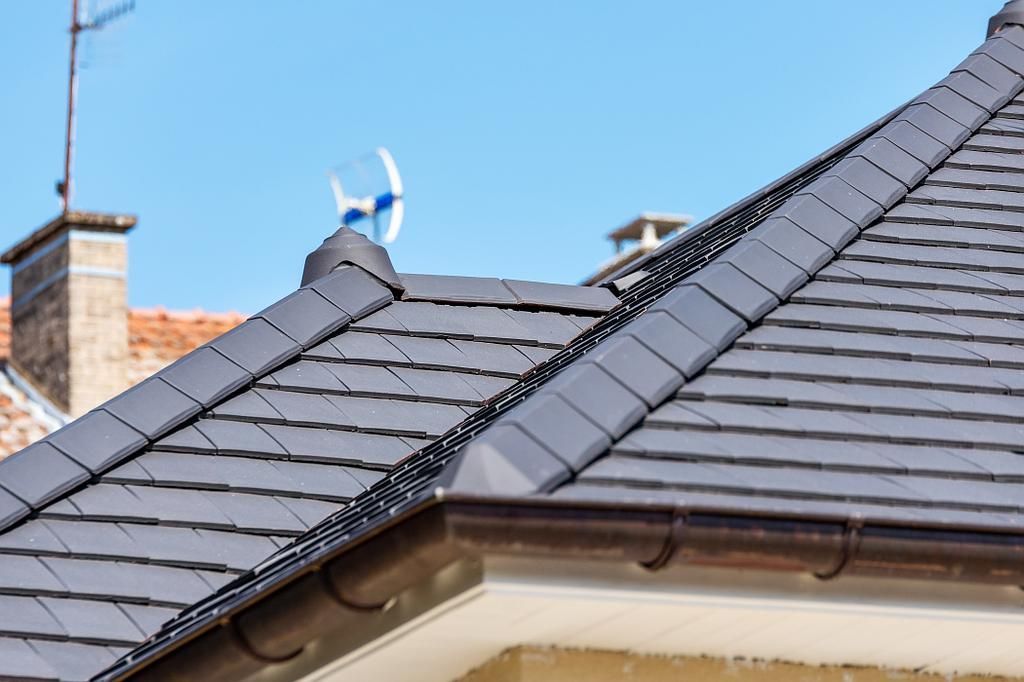 Tuiles couleur ardoise