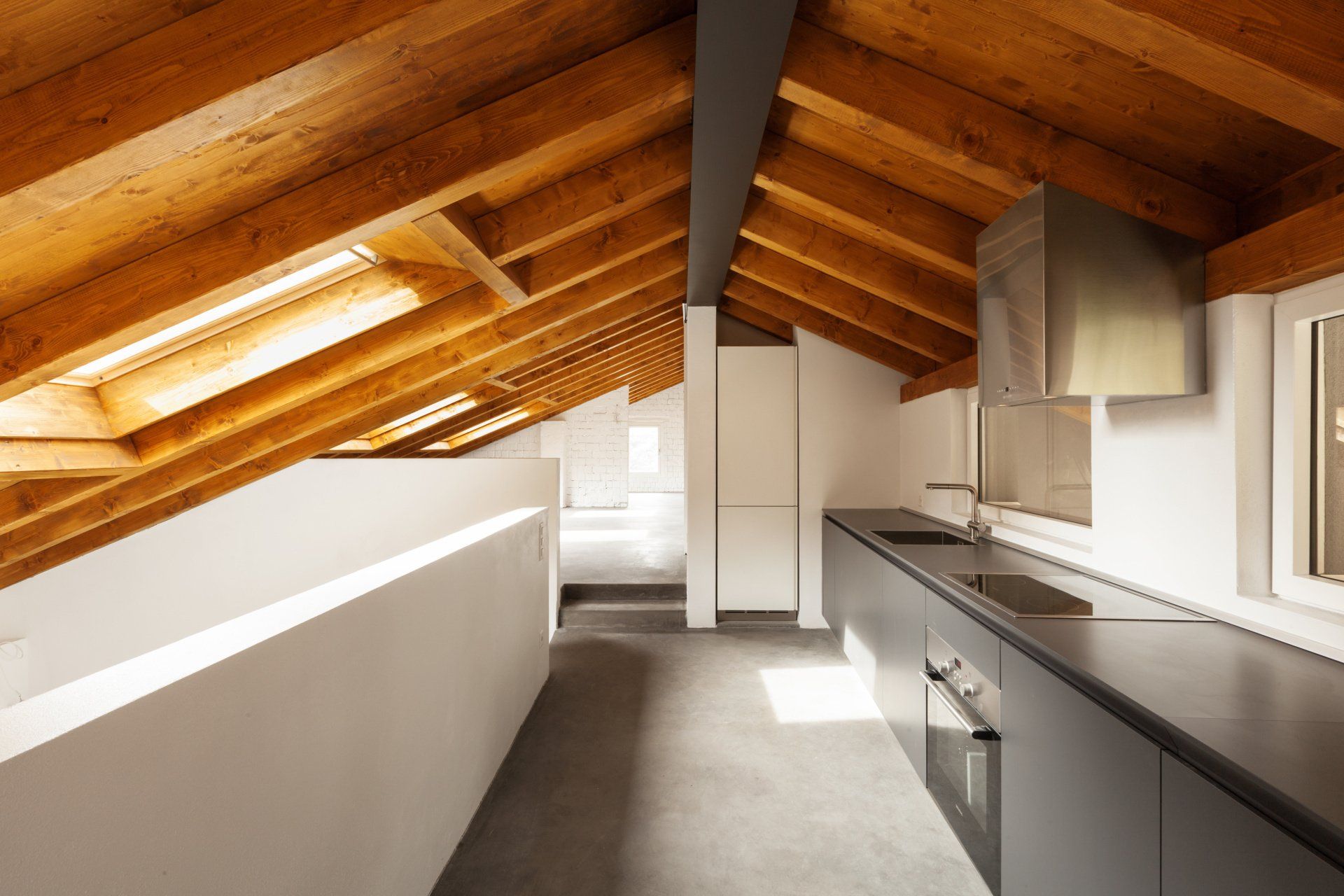 Aménagement d'une pièce sous les combles