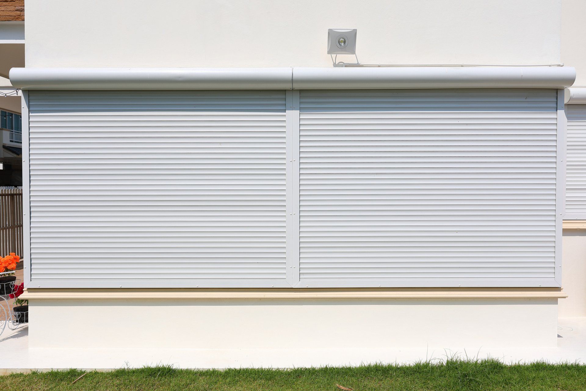 Volet roulant blanc