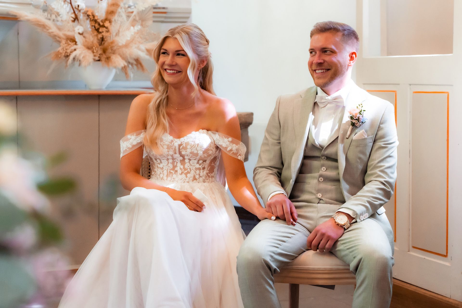 Hochzeitstrauung in der Kapelle Wischlingen Dortmund mit Brautpaar