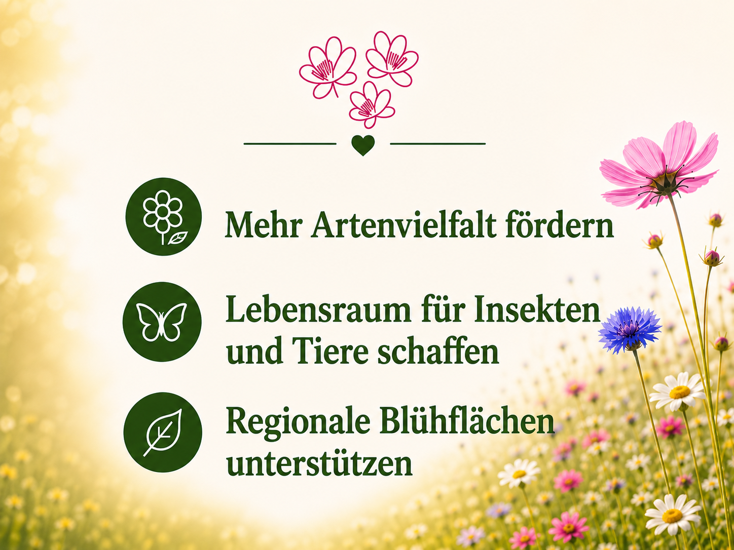 Ein Feld mit rosa Blumen auf einem Hügel mit einem See im Hintergrund.