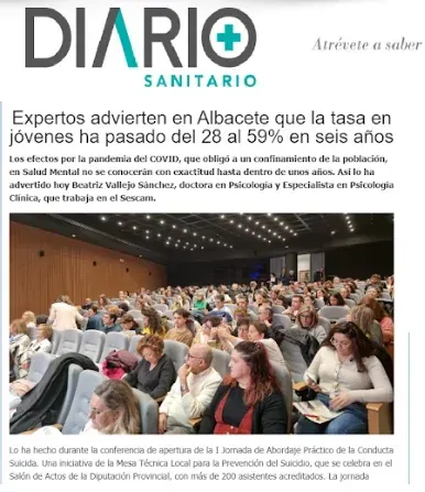 Una sala de conferencias abarrotada durante una sesión sobre prevención 