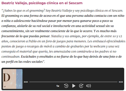 Texto didáctico sobre el 