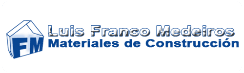 The logo for luis franco medeiros fm materiales de construccion