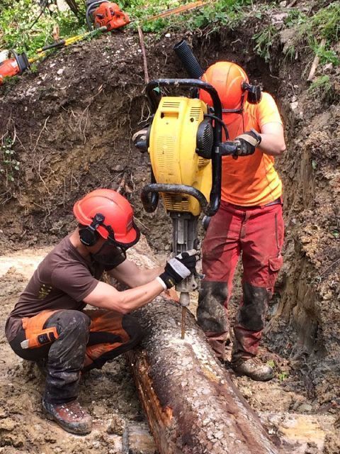 Bauarbeiter auf der Baustelle