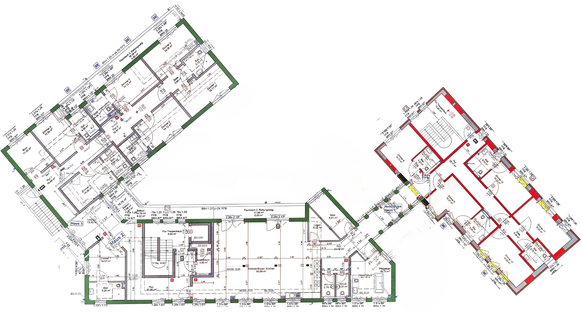Grundriss Seniorenwohngemeinschaft