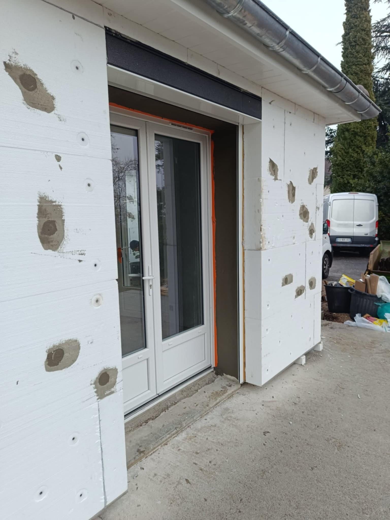 Isolation extérieure d'une façade