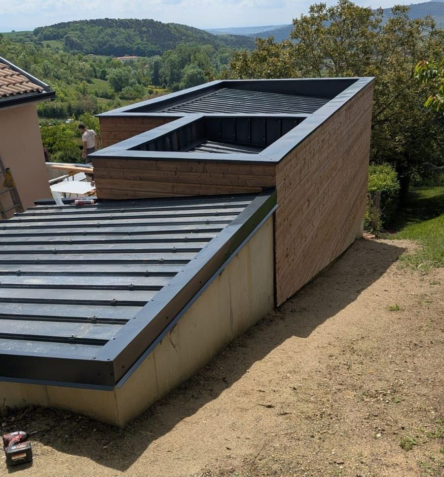 Extension de maison à ossature en bois