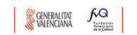 Un logotipo para la Generalitat Valenciana y FQ sobre fondo blanco.