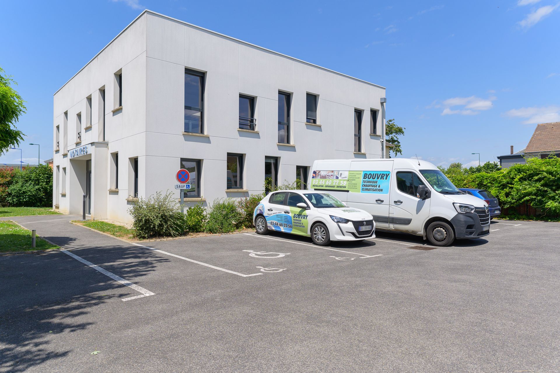 Véhicules d'intervention de Bouvry Technique Chauffage et Climatisation