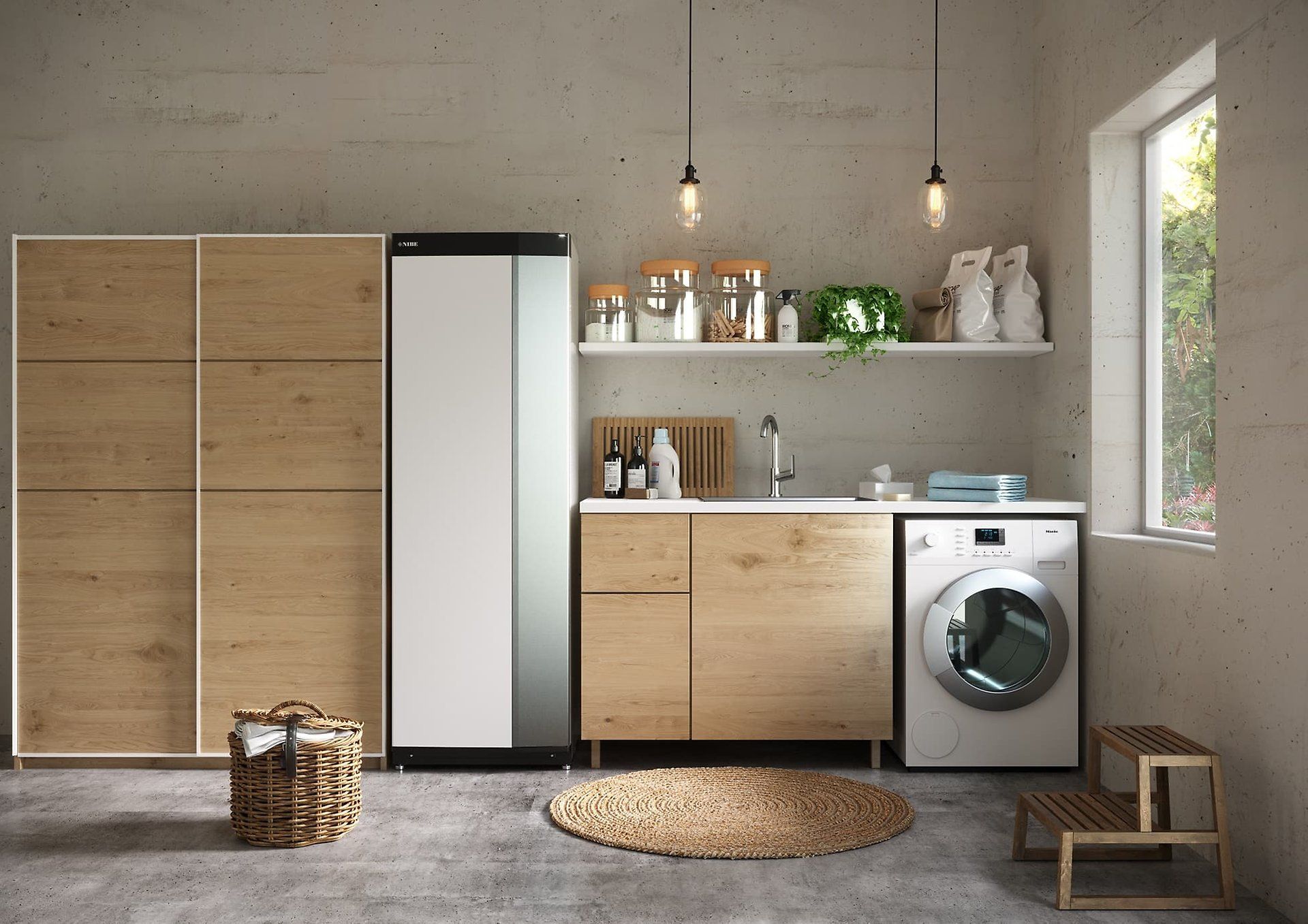 Pompe à chaleur eau/eau dans une maison