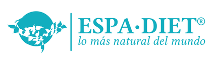 El logotipo de Espa Diets es un globo azul con flores.
