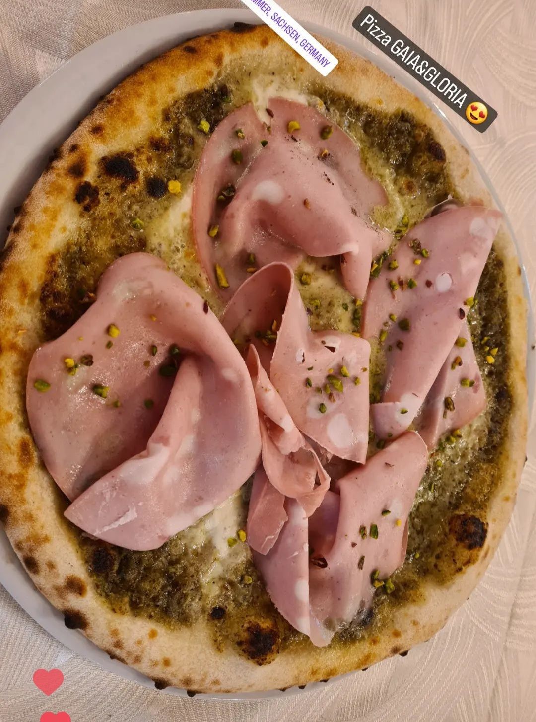 Schinkenpizza im Ristorante Pizzeria Pension Damiano