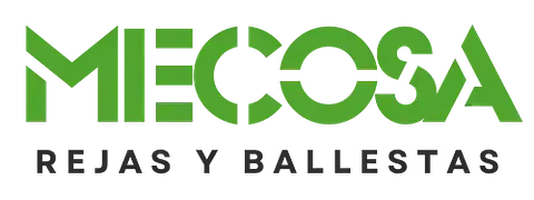 A green and white logo for mecosa rojas y ballestas