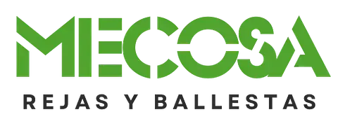 A green and white logo for mecosa rojas y ballestas