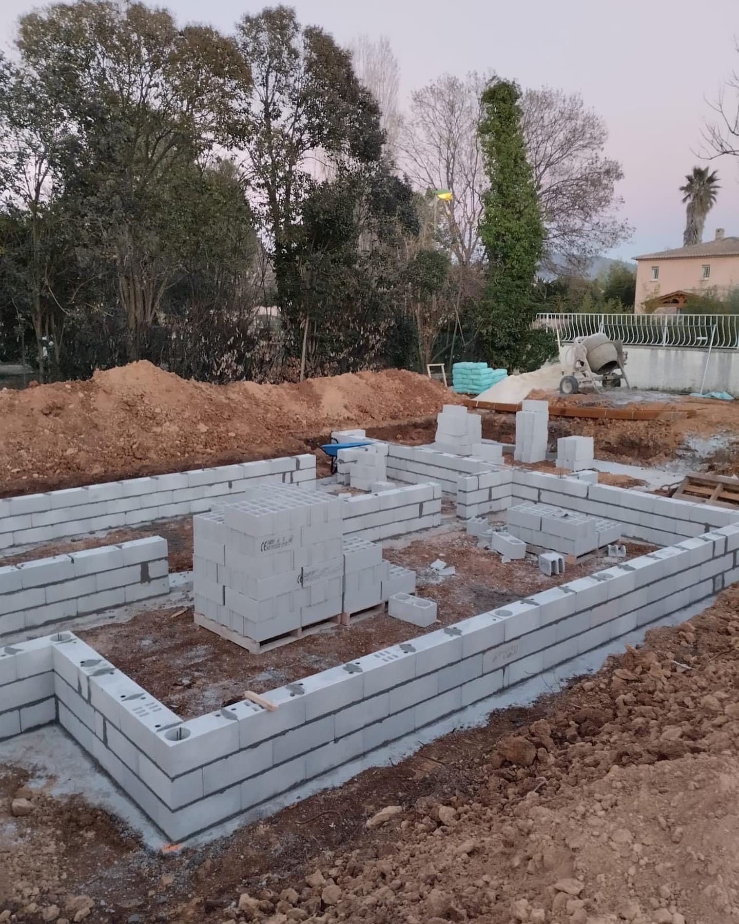 Fondations de maison