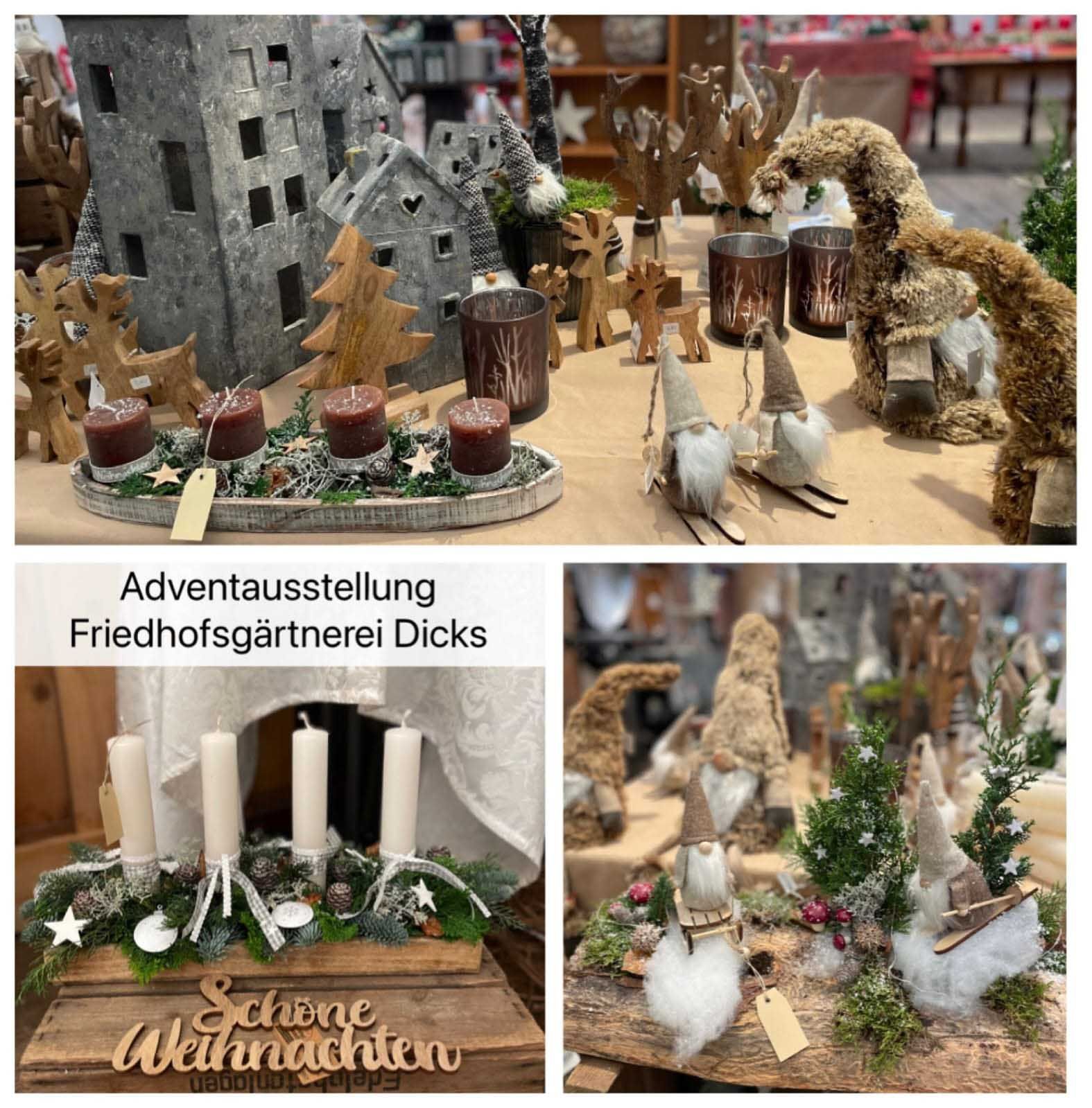 Adventsausstellung Friedhofsgärtnerei Dicks