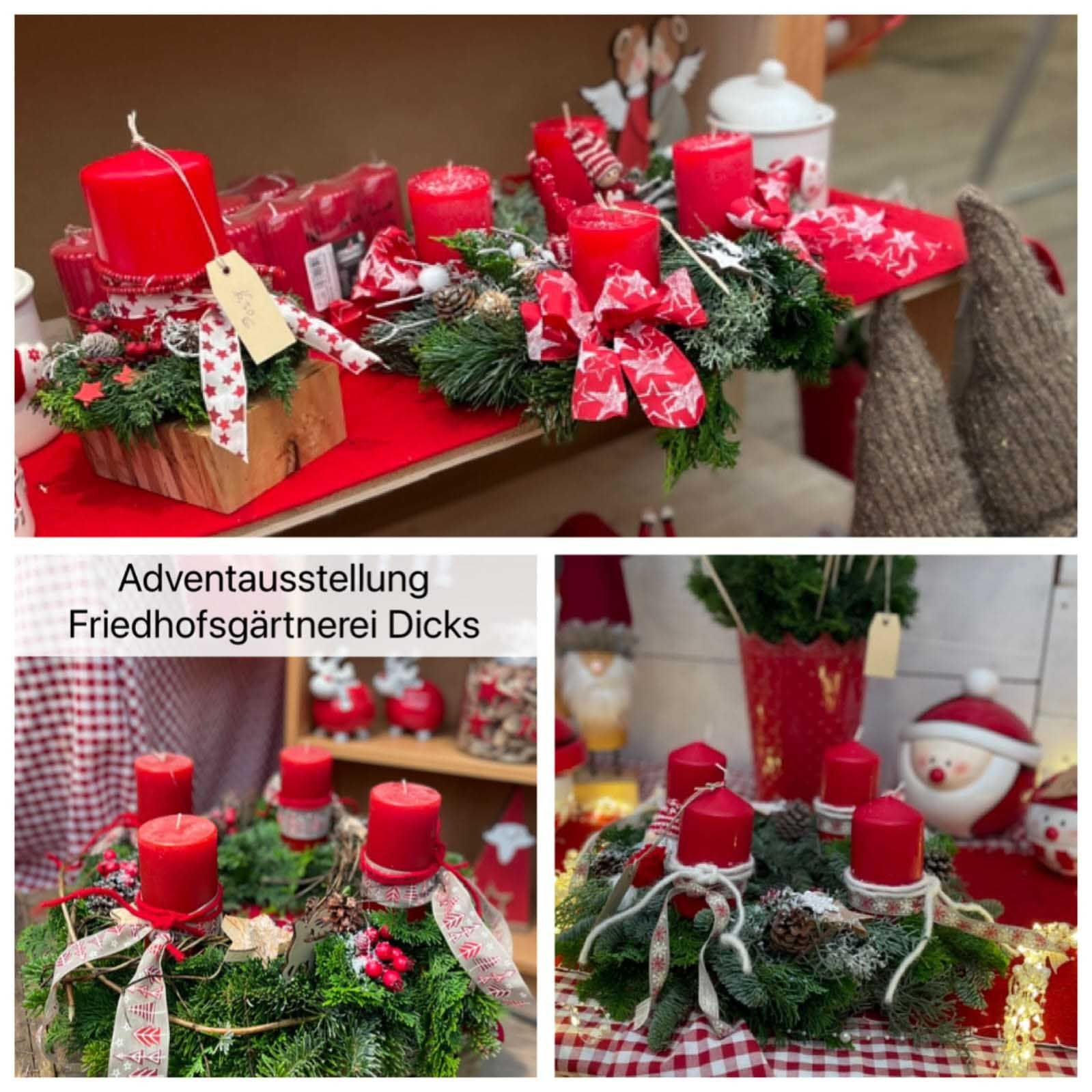 Adventsausstellung Friedhofsgärtnerei Dicks