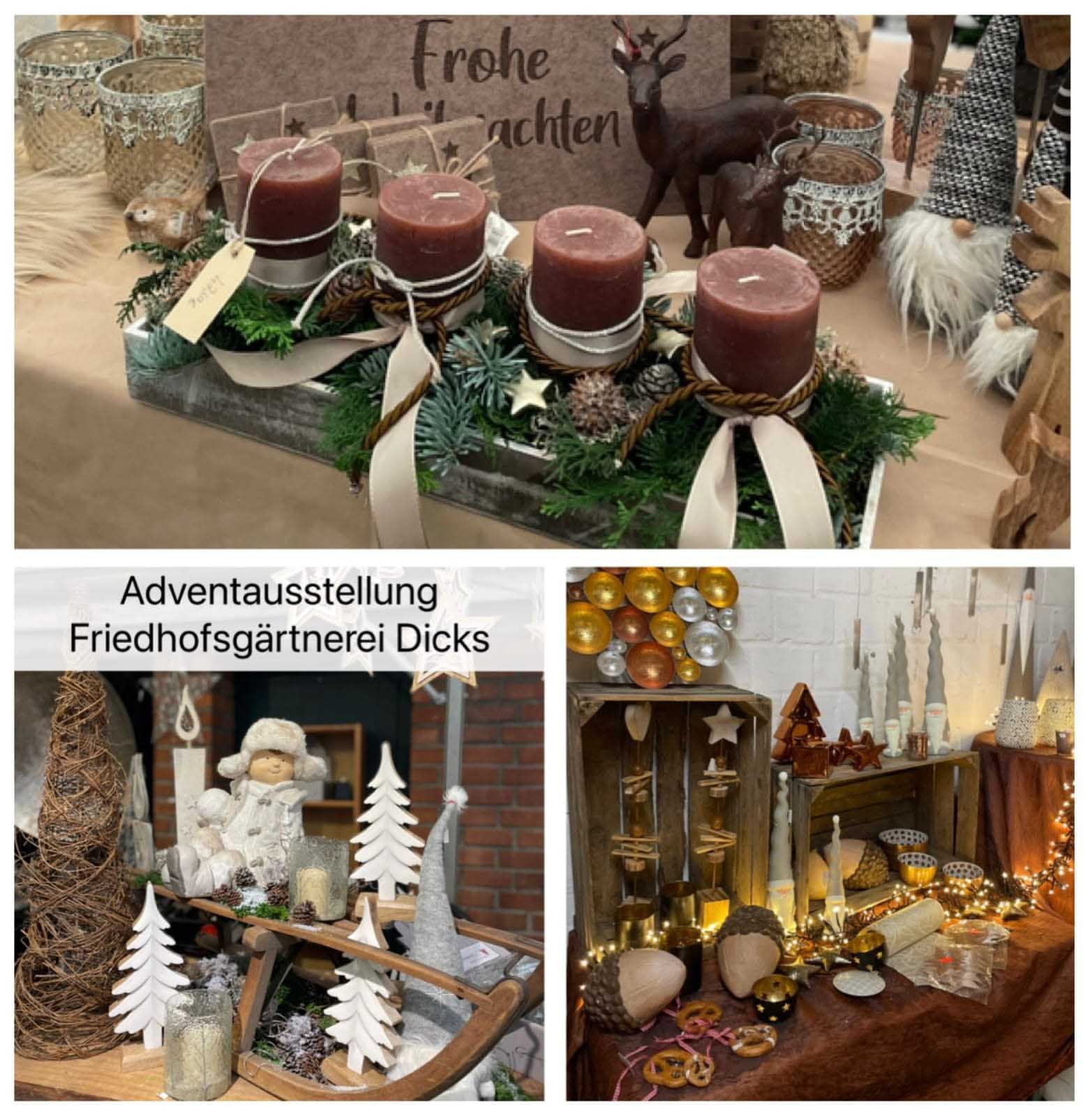 Adventsausstellung Friedhofsgärtnerei Dicks
