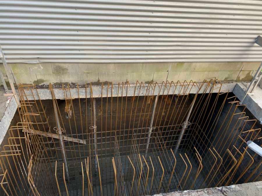 Betonarbeiten für ein neues Silofundament