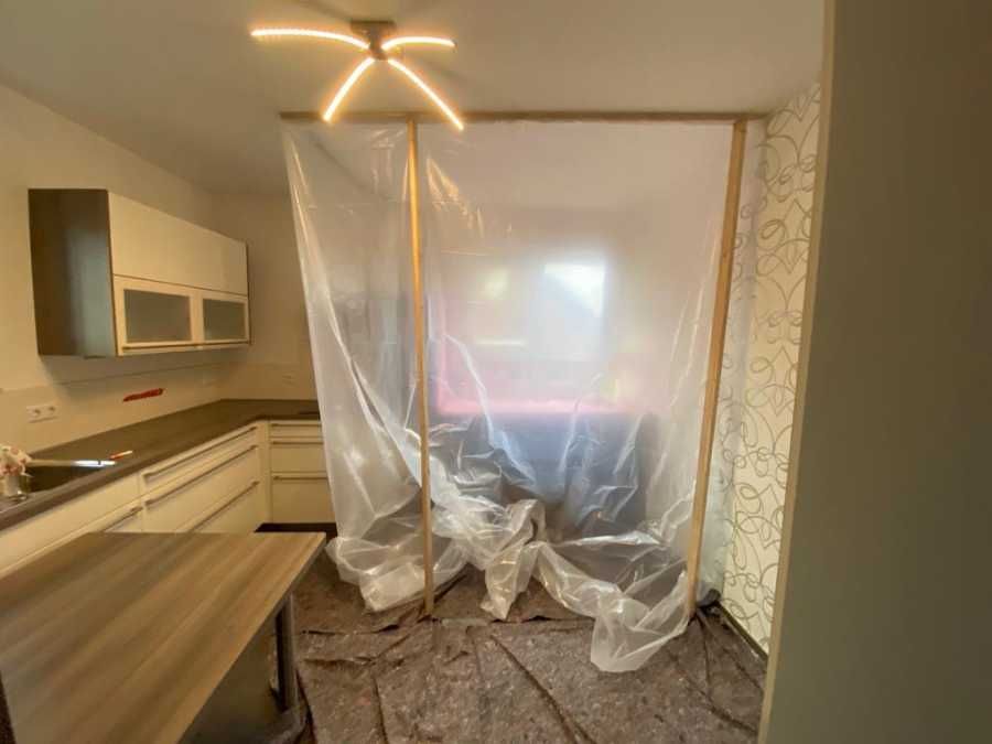 Vergrößerung eines Küchenfensters