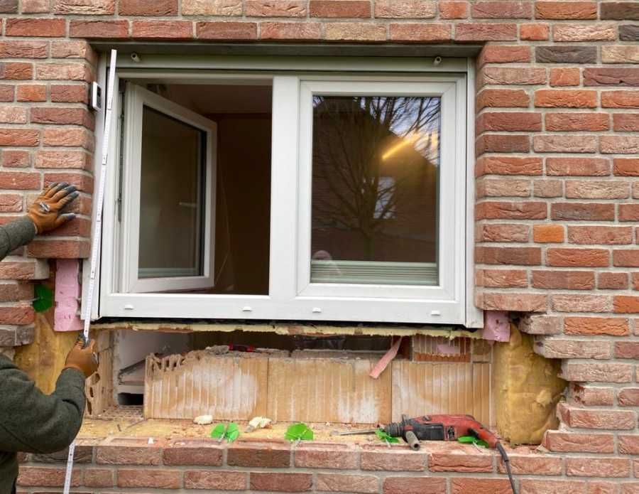 Vergrößerung eines Küchenfensters