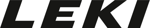 LEKI-Logo in fettem, schwarzem Text.