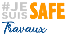 Logo #Je Suis Safe Travaux