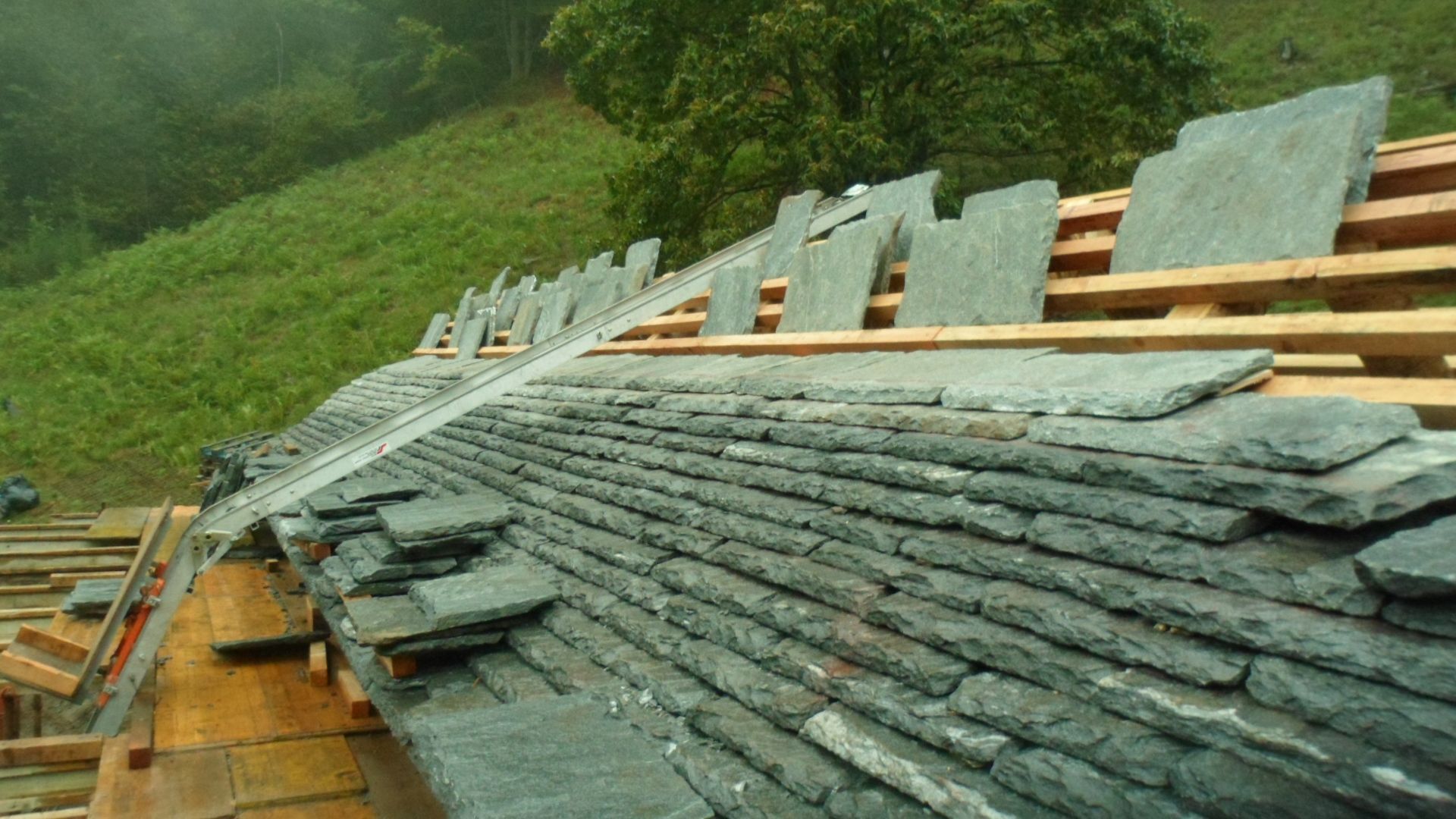 tetto in piode rifatto