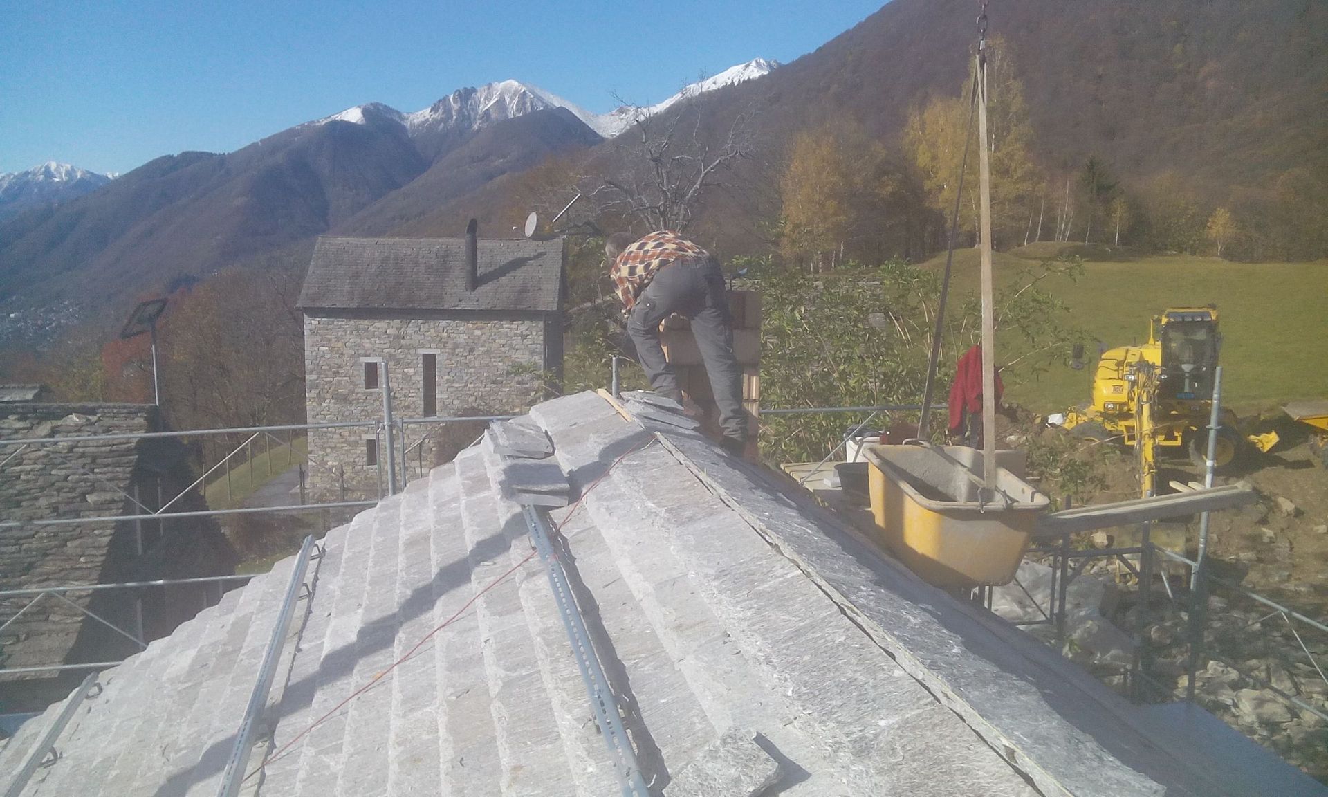 tetto in fase di fine lavori