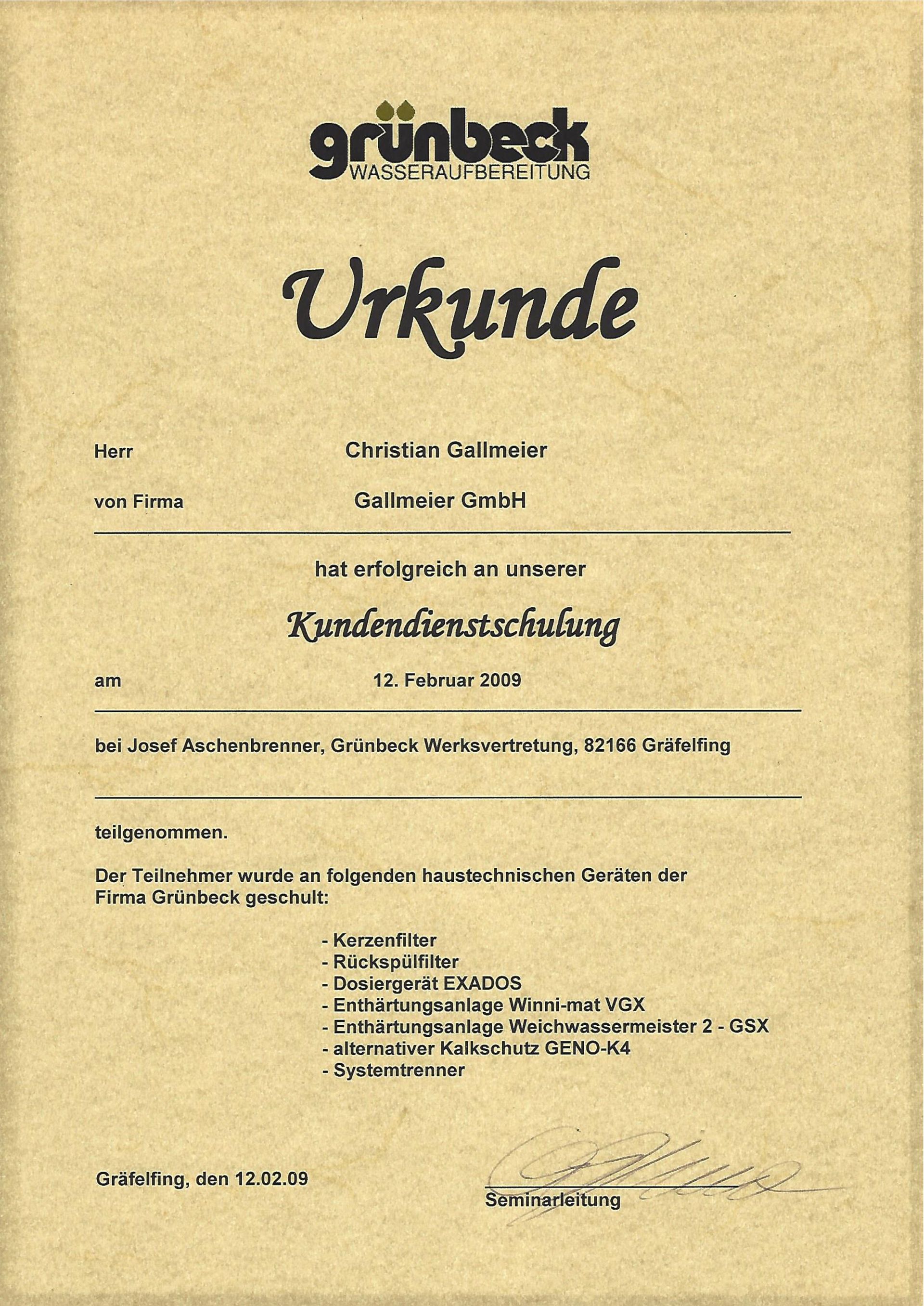 Kundendienstschulung