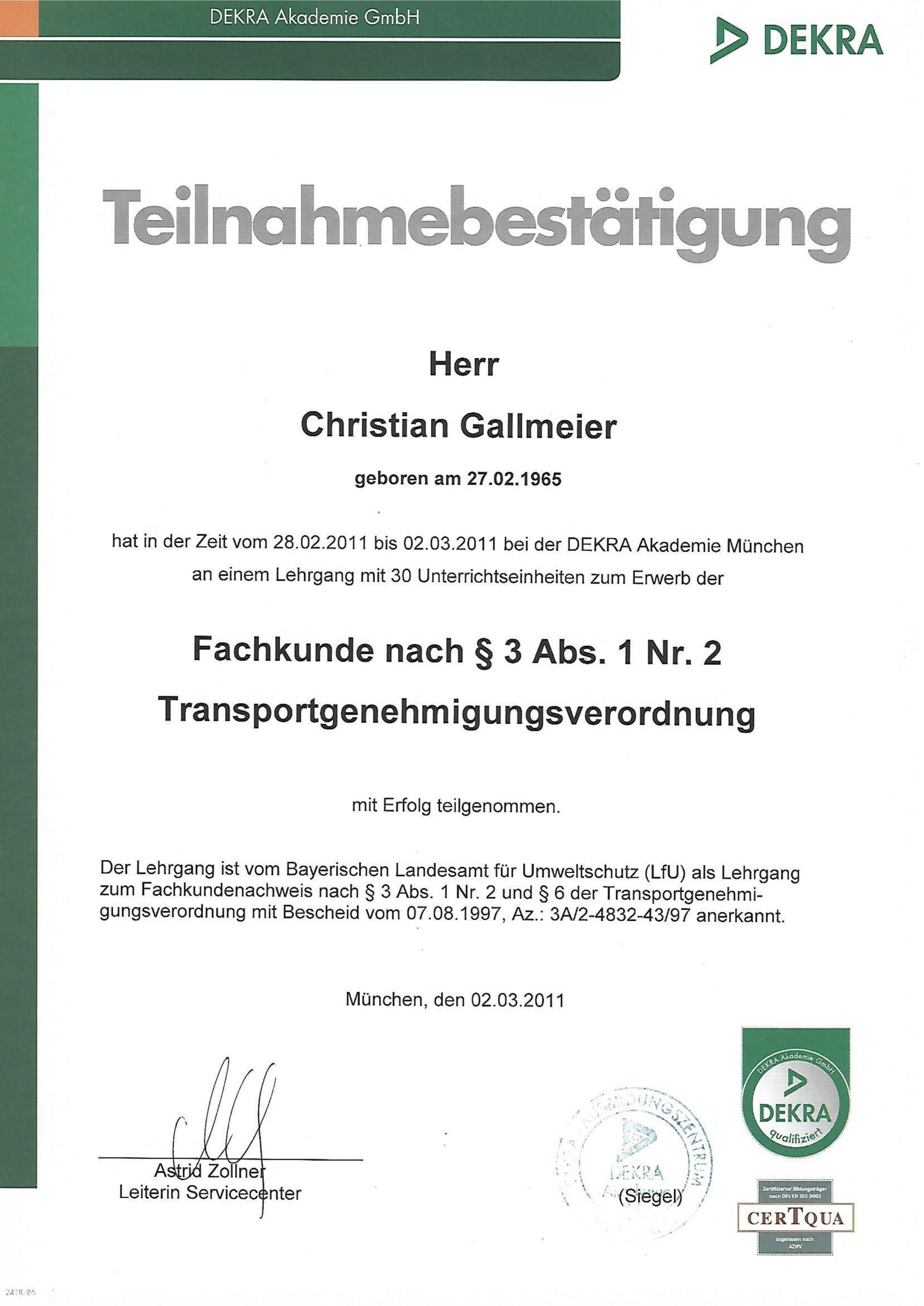 Transportgenehmigungsverordnung