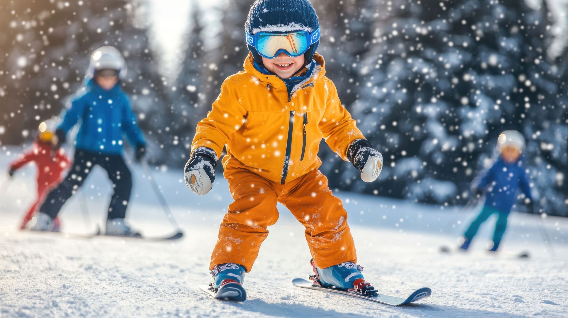 Enfant en train de skier