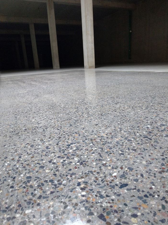 Texture de béton poli gris