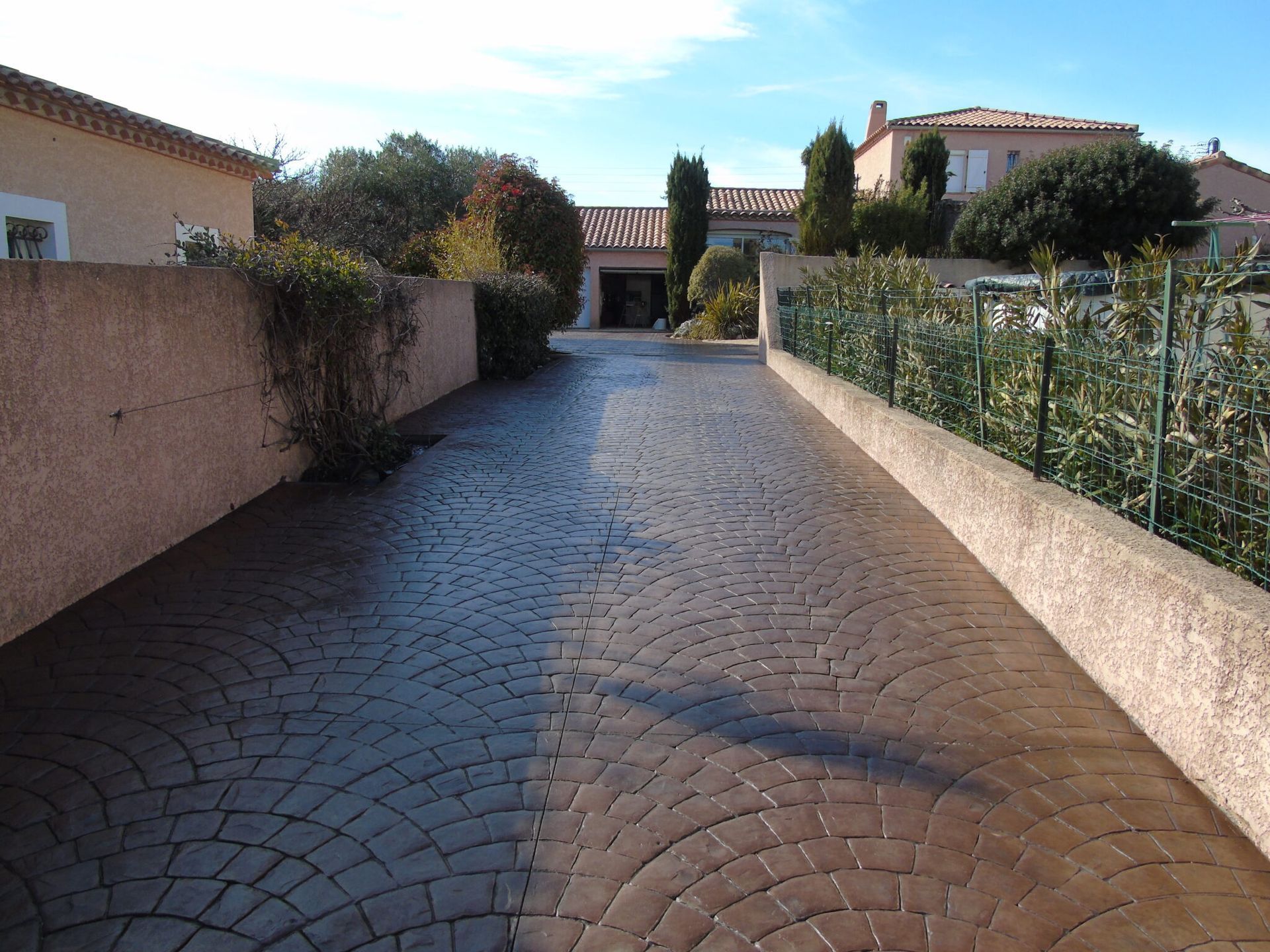 Un sol en béton imprimé