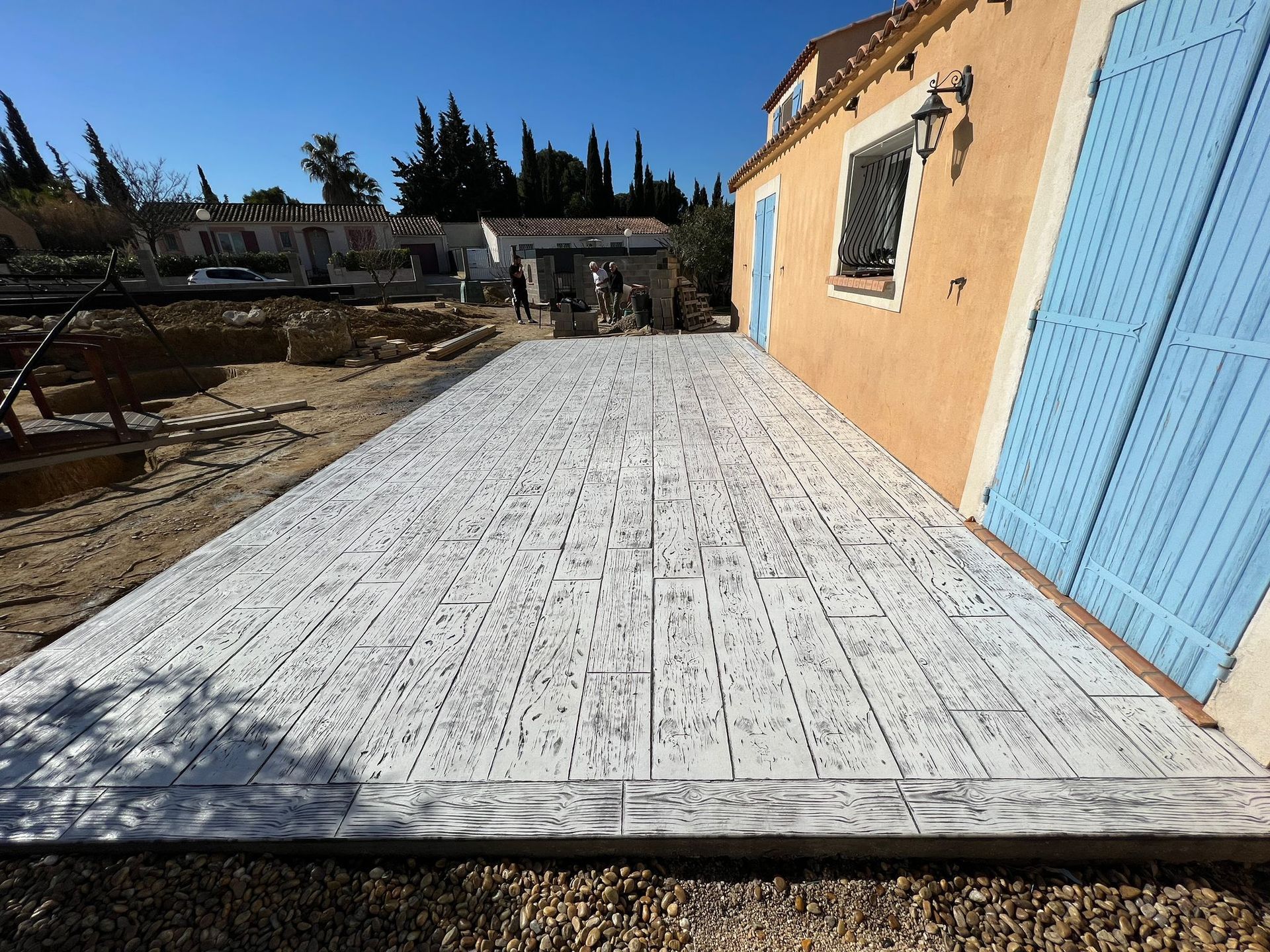 Une terrasse imprimée