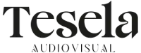 Logotipo de Tesela Audiovisual en texto negro.
