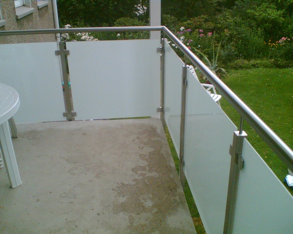 Balkon Geländer aus Edelstahl