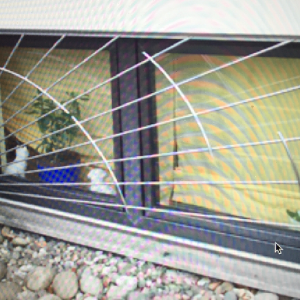 Fenster Verkleidung aus Edelstahl