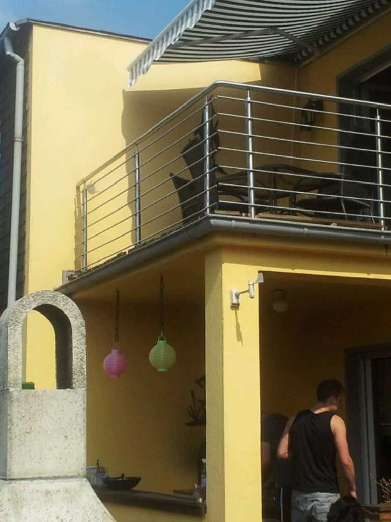 Balkon Geländer aus Edelstahl