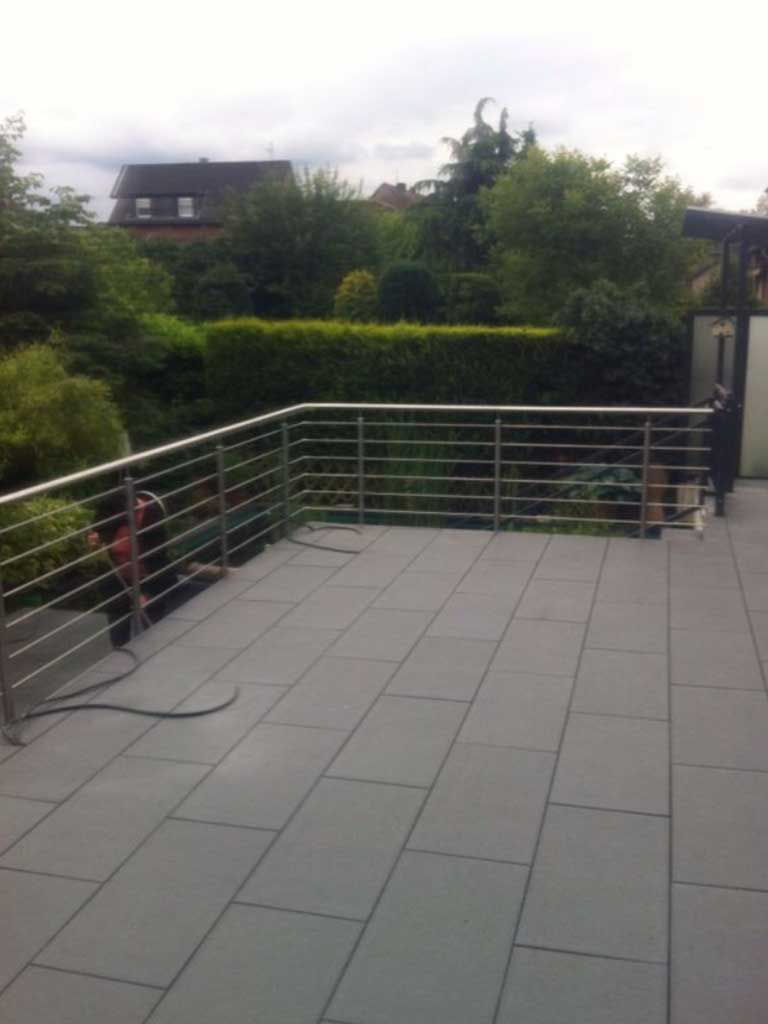 Balkon Geländer aus Edelstahl