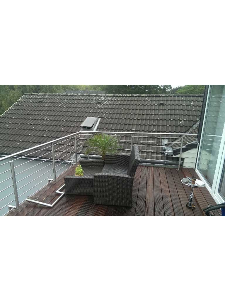 Balkon Geländer aus Edelstahl