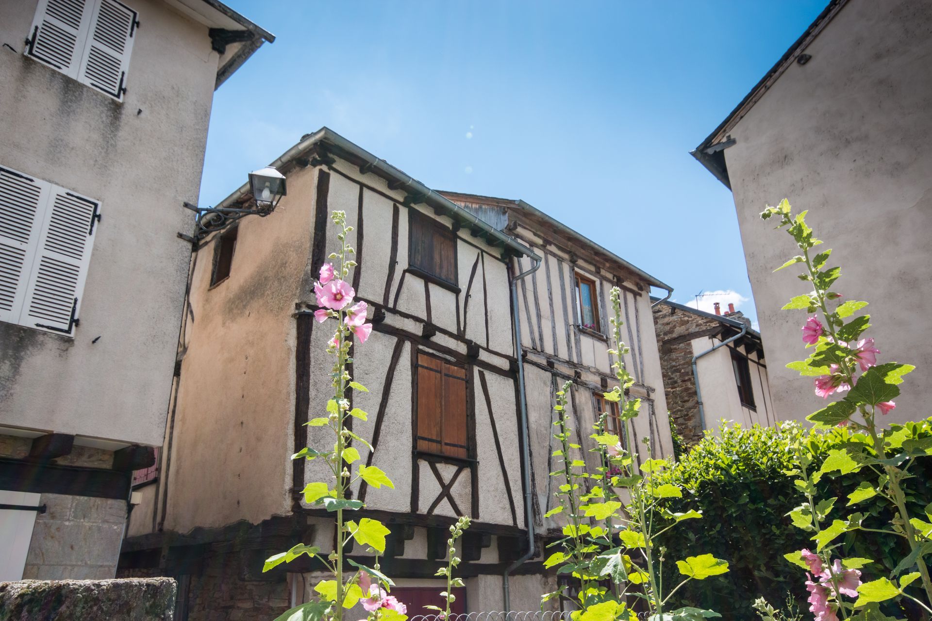 Des maisons traditionnelles dans l'Aveyron