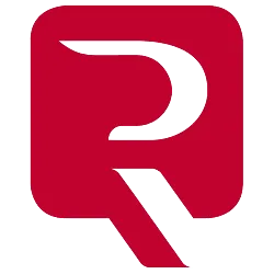 Logotipo de la letra R estilizada en rojo dentro de un cuadrado rojo redondeado.